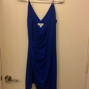 Blue Cheetah Slip Dress